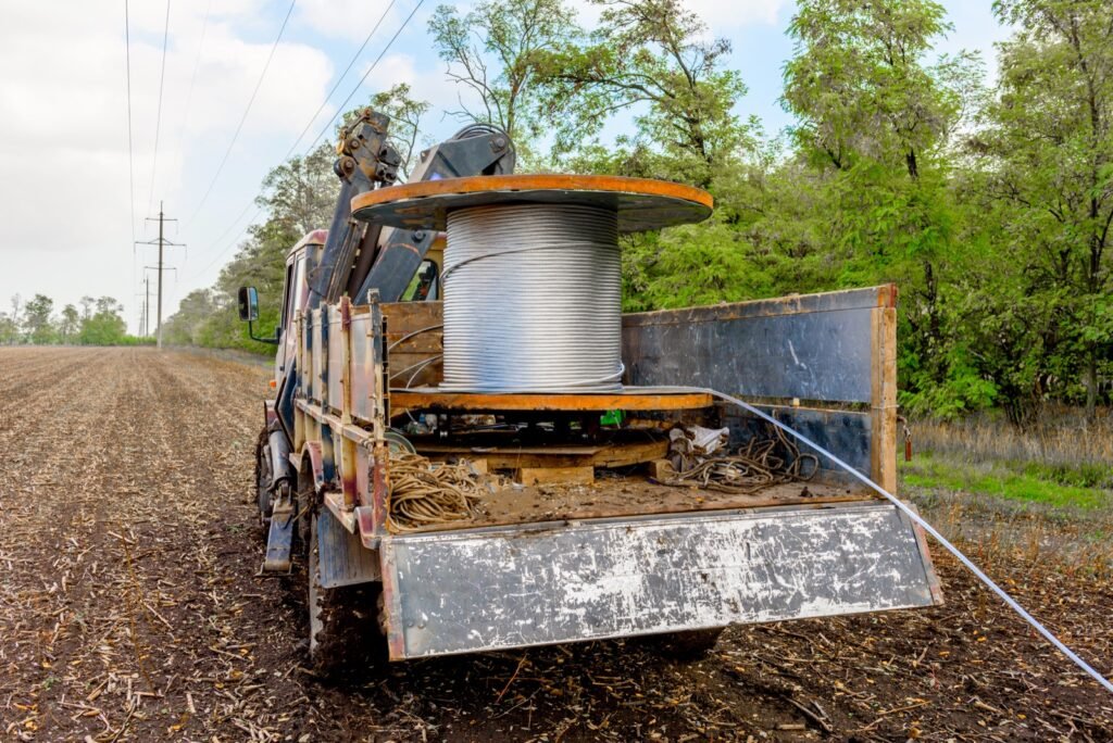 Kabelio būgnas objekte
